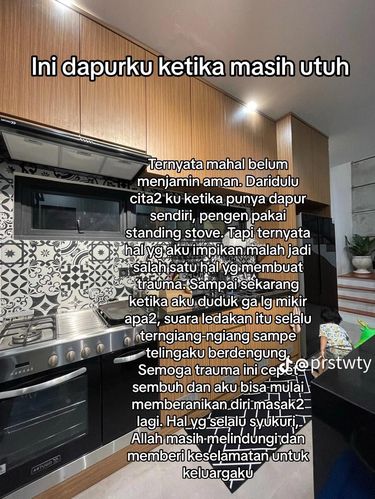 Wanita ini membagikan pengalamannya di TikTok, ketika kompor ovennya tiba-tiba meledak karena selang regulator.