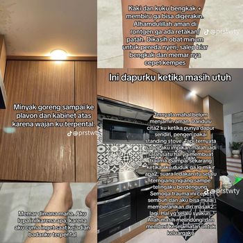 Wanita ini membagikan pengalamannya di TikTok, ketika kompor ovennya tiba-tiba meledak karena selang regulator.