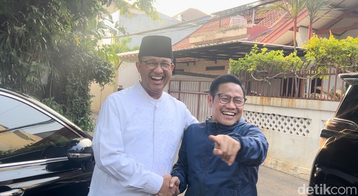 Cak Imin tiba di rumah Anies (Kadek Melda/detikcom)