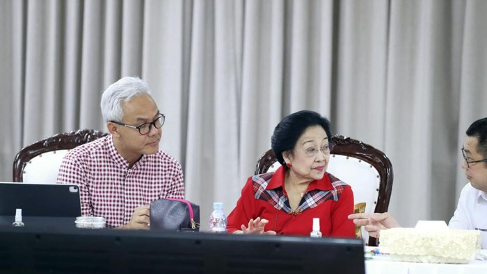 Ganjar Pranowo dan Megawati Soekarnoputri