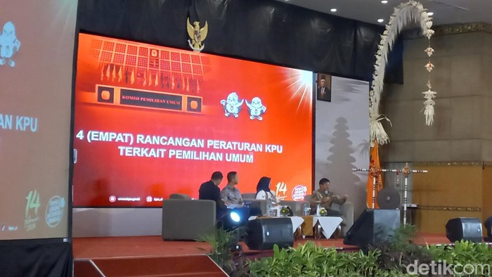 Ketua Divisi Teknis KPU RI Idham Holik di Denpasar, Bali (Anggi Muliawati/detikcom)