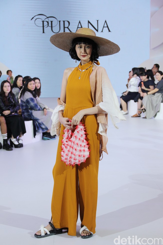 Inilah koleksi terbaru brand Purana yang ditampilkan di acara Fashion Nation, Senayan City, Jakarta. Foto: Mohammad Abduh/detikcom.