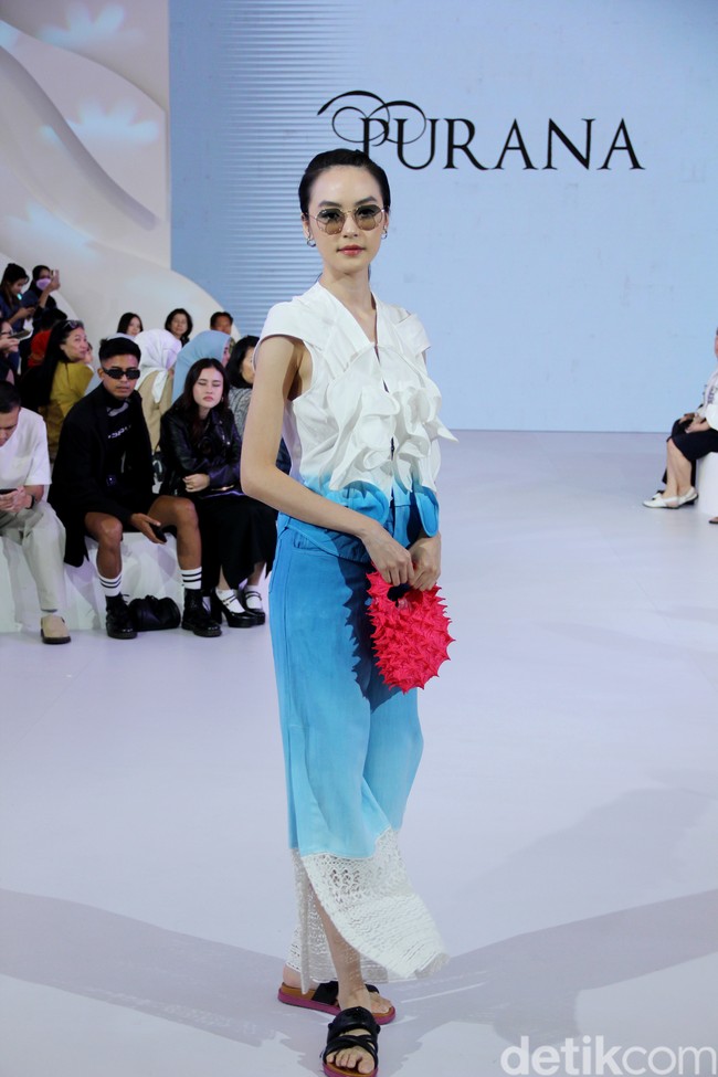 Inilah koleksi terbaru brand Purana yang ditampilkan di acara Fashion Nation, Senayan City, Jakarta. Foto: Mohammad Abduh/detikcom.