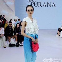 Inilah koleksi terbaru brand Purana yang ditampilkan di acara Fashion Nation, Senayan City, Jakarta. Foto: Mohammad Abduh/detikcom.