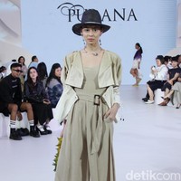 Inilah koleksi terbaru brand Purana yang ditampilkan di acara Fashion Nation, Senayan City, Jakarta. Foto: Mohammad Abduh/detikcom.