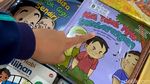 Antusiasme Pelajar Serbu Pameran Buku di GOR Saparua Bandung