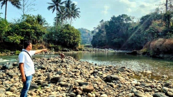 Lokasi penyebaran sianida di Sungai Cimandiri Sukabumi