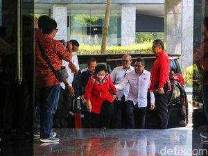 Momen Megawati-Ketum Parpol Pendukung Ganjar Hadiri Rapat TPN