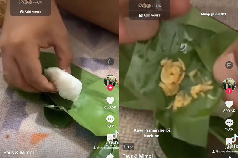 Nasi kucing super mini viral ditonton 20 juta kali