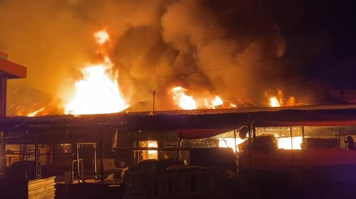Pasar Leuwiliang Bogor kebakaran