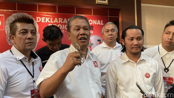 Relawan Projo Ganjar Deklarasi Dukung Ganjar Pranowo di Pilpres 2024 (Devi/detikcom).
