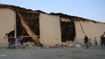 Penampakan Puing-puing Kebakaran Maut Pesta Pernikahan di Irak