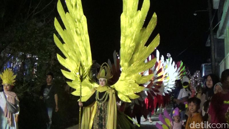 Tradisi Dayakan di Desa Wiramastra, Kecamatan Bawang, Banjarnegara dalam menyambut peringatan Maulid Nabi, Rabu (27/9/2023).