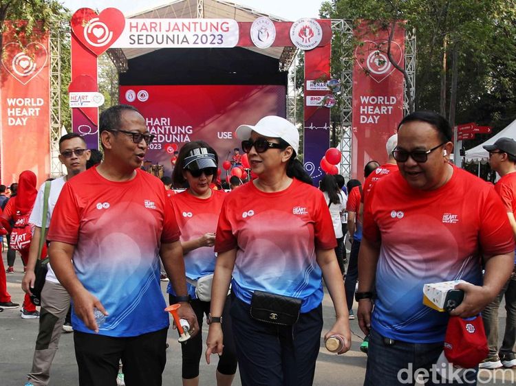 Dirut detikcom dan Ketua CT ARSA Foundation Hadiri World Heart Day di GBK