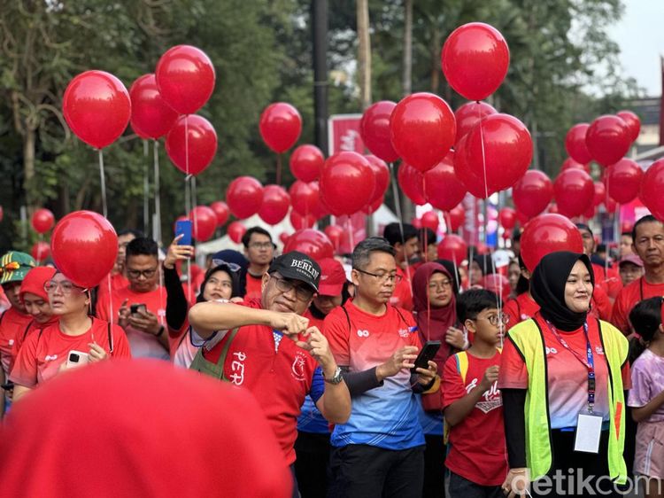 Potret Keseruan Indonesia Heart Walk 2023 Bareng PERKI-YJI di GBK
