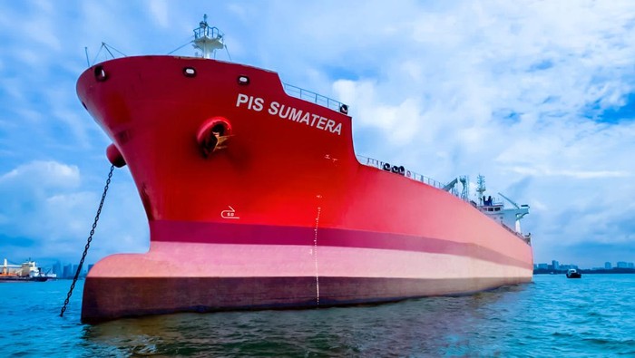 PT Pertamina (Persero) melalui anak usahanya PT Pertamina International Shipping (PIS) memiliki sejumlah kapal tanker raksasa. Ini dia potretnya.