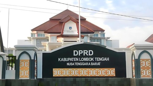 Kantor DPRD Kabupaten Lombok Tengah di Praya, Lombok Tengah, Nusa Tenggara Barat (NTB). (Foto: Helmy Akbar/detikBali)