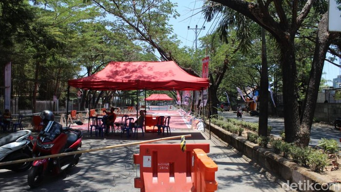 Liga Anak Lorong menggunakan satu jalur jalan di Jalan Yusuf Dg Ngawing, Makassar.