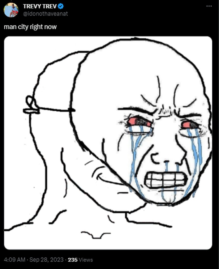 Meme Man City Kalah dari Newcastle: Kata Fans Itu Trofi Kecil Manchester City baru saja dikalahkan oleh Newcastle di Carabao Cup dengan skor akhir 0-1. Fans kedua klub pun saling sindir di Twitter.
