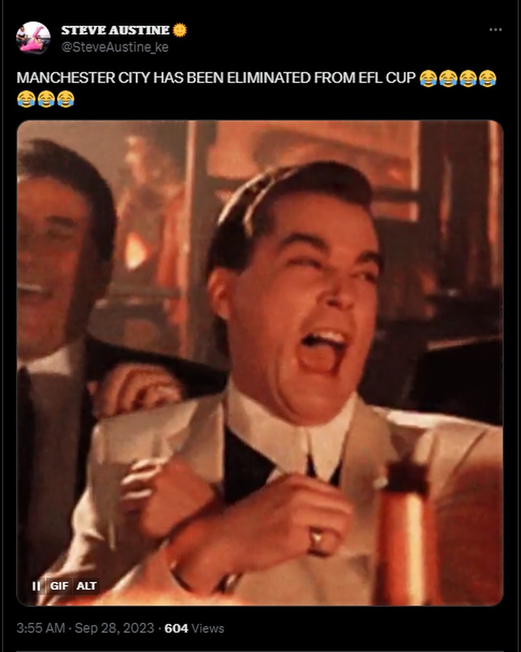 Meme Man City Kalah dari Newcastle: Kata Fans Itu Trofi Kecil Manchester City baru saja dikalahkan oleh Newcastle di Carabao Cup dengan skor akhir 0-1. Fans kedua klub pun saling sindir di Twitter.