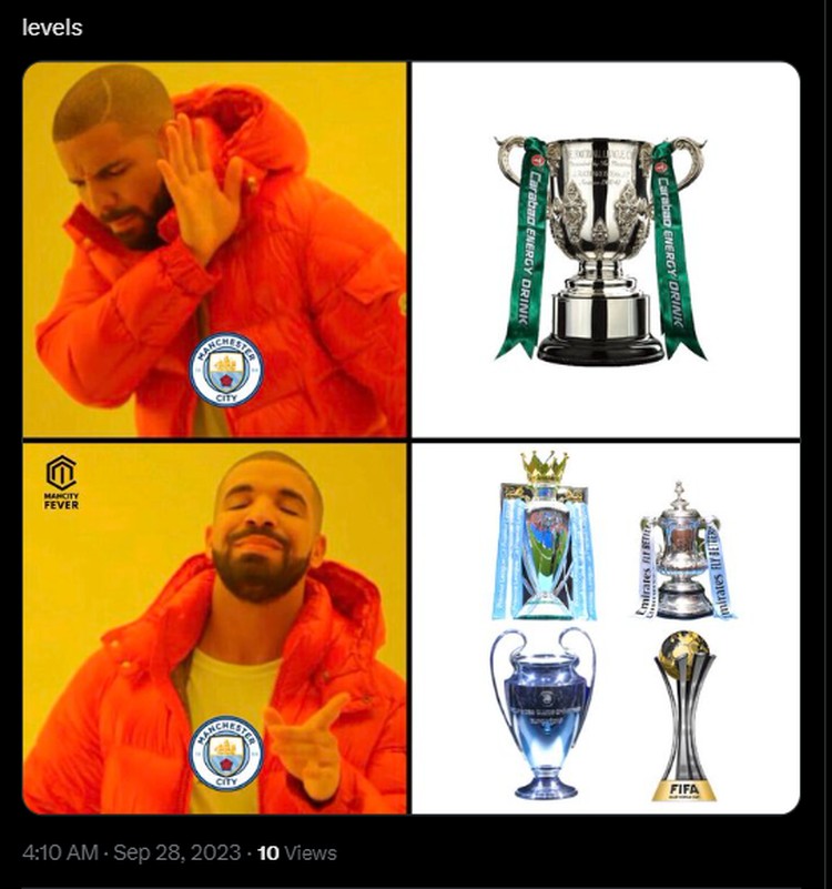 Meme Man City Kalah dari Newcastle: Kata Fans Itu Trofi Kecil Manchester City baru saja dikalahkan oleh Newcastle di Carabao Cup dengan skor akhir 0-1. Fans kedua klub pun saling sindir di Twitter.
