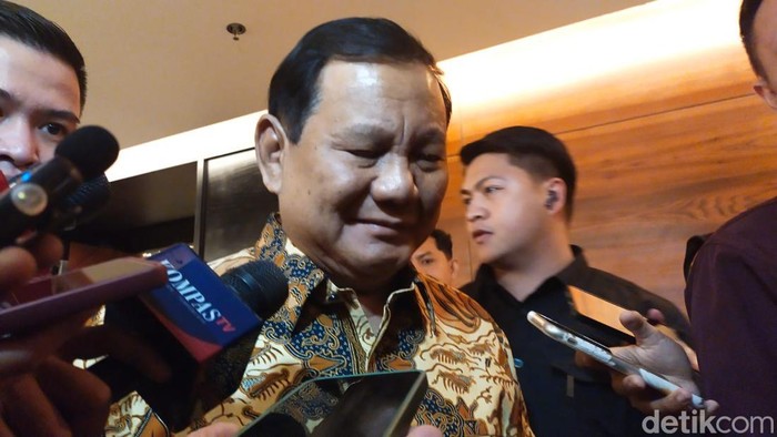 Menteri Pertahanan (Menhan) Prabowo Subianto (Tina Susilawati/detikcom)