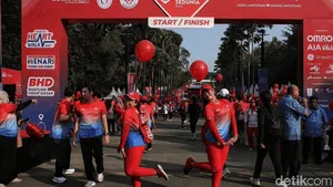 Meriahnya Jalan Sehat Hari Jantung Sedunia di GBK