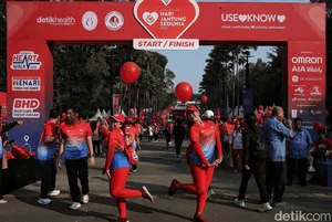 Meriahnya Jalan Sehat Hari Jantung Sedunia di GBK
