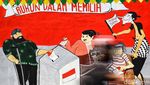 Mural Pemilu Damai Hiasi Sudut-sudut Ibu Kota