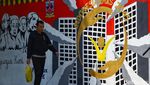 Mural Pemilu Damai Hiasi Sudut-sudut Ibu Kota