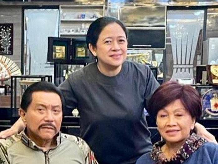 Puan Maharani bersama AM Hendropriyono dan Tati Hendropriyono. (Instagram Puan)