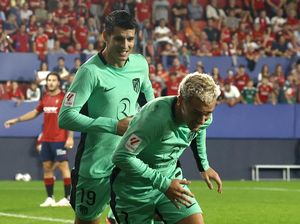 Diwarnai Dua Kartu Merah, Atletico Menang 2-0 Atas Osasuna