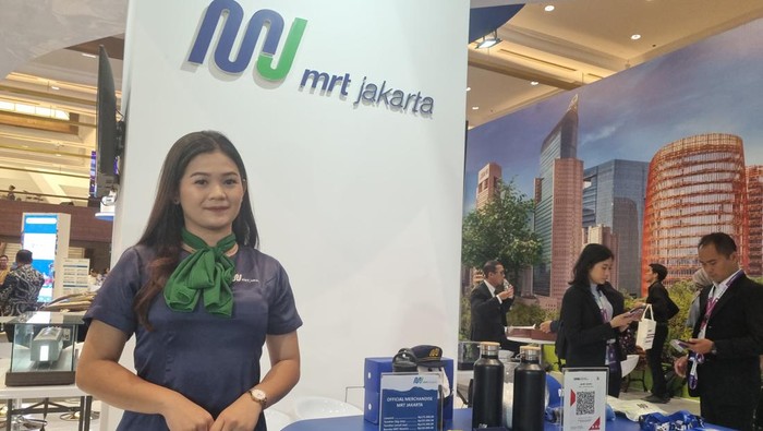 Direktur Utama PT MRT Jakarta (Perseroda) Tuhiyat sela-sela kegiatan Hub Space 2023 di JCC Senayan Jakarta, Jumat (29/9/2023).