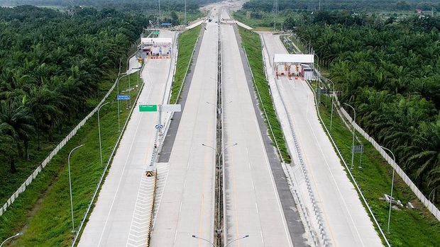 Jalan Tol Stabat- Kuala Bingai. (Facebook Kementerian PUPR RI)