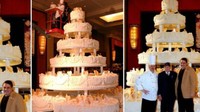 Chef Lynn Mansel memecahkan Guinness World Records atas kue seberat 6,8 ton yang dibuatnya. Bukan tanpa alasan, ternyata kue ini adalah kue untuk acara pernikahan dengan 7 tingkat yang sangat megah. Foto: Top Biggest