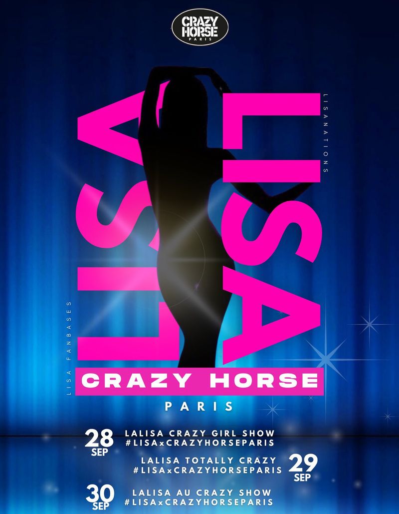 Lisa BLACKPINK tampil di Crazy Horse Paris.
