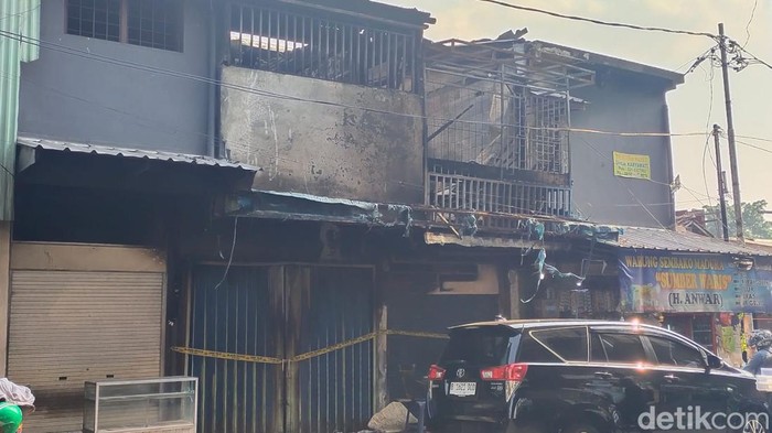 Lokasi kebakaran di Gambir, Jakpus. ( Tina Susilawati/detikcom)
