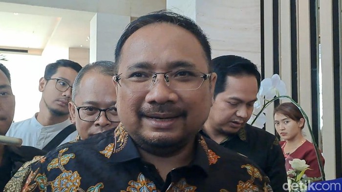 Menteri Agama, Yaqut Cholil Qoumas di Hotel Alila, Solo, Jumat (29/9/2023).
