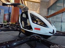 Melihat Lebih Dekat Taksi Terbang yang Dijajal Jokowi di Hub Space 2023