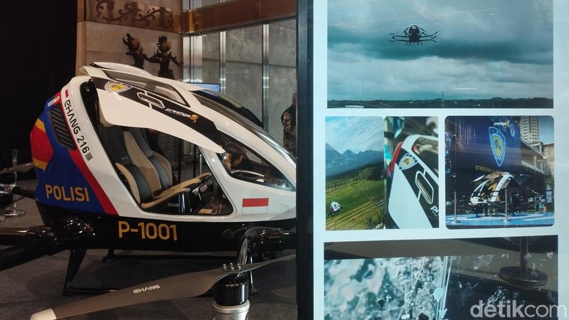 Mobil Terbang EHang 216 AAV di Hub Space x KAI Expo 2023