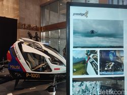 Melihat Lebih Dekat Taksi Terbang yang Dijajal Jokowi di Hub Space 2023