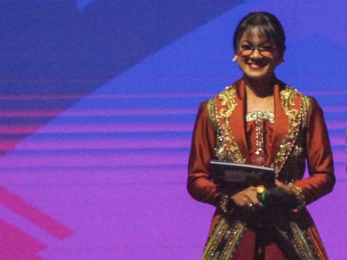 Nirina Zubir di Hub Space X KAI Expo 2023