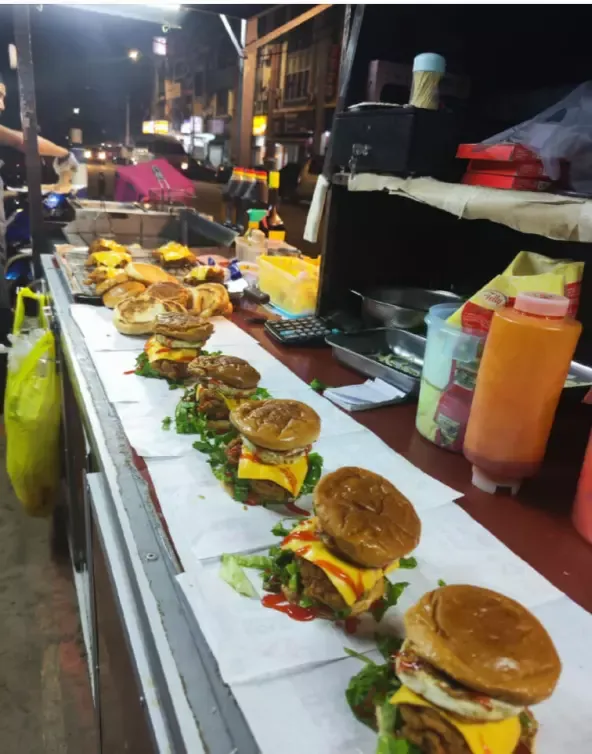 Penjual burger ditipu