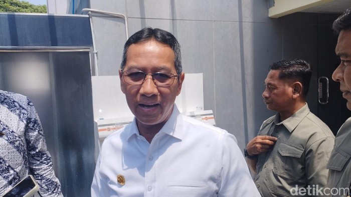 Pj Gubernur DKI Jakarta Heru Budi Hartono di Kemendagri (Brigitta Belia/detikcom)