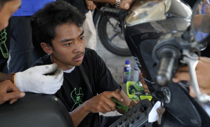 Polda DIY dan Tekiro gelar pelatihan mekanik.