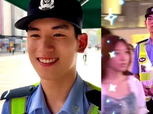 Viral Polisi Ganteng di Asian Games 2023, Atur Lalu Lintas, Bantu Pejalan Kaki