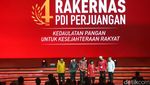 Momen Megawati-Jokowi-Ganjar Pidato di Rakernas IV PDIP