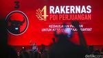 Momen Megawati-Jokowi-Ganjar Pidato di Rakernas IV PDIP