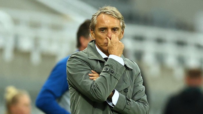 Soccer Football - International Friendly - South Korea v Saudi Arabia - St James Park, Newcastle, Britain - September 12, 2023 Saudi Arabia coach Roberto Mancini REUTERS/Molly Darlington