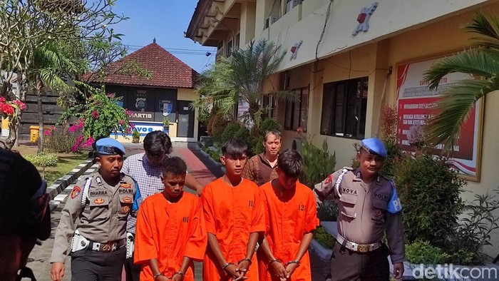Tampang tiga pemerkosa wanita asal Sumba Timur di Kuta Selatan, Bali.